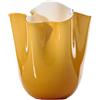 VENINI VASO FAZZOLETTO OPALINO 700 AMBRA, M - 700.02, h 24 x 20 cm