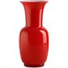 VENINI VASO OPALINO IN VETRO DI MURANO 706 ROSSO CHIARO, S - h 30 x l 14 cm, 1.2 kg