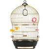 Ferplast Gabbia per Uccelli BALI Gabbia per Canarini, Bengalini, Cocorite, Inseparabili, in Metallo, Accessori inclusi Posatoi Mangiatoie Girevoli, 43 x 43 x h 68,5 cm.