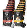 Der-Franz Capsule di caffè compatibili Nespresso, 12 x 10 Capsule (60 x Crema, 60 x Espresso)