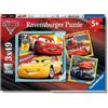 Ravensburger - Puzzle Bambini 5 Anni 3x49 Pezzi, Cars 2 - Puzzle 5 Anni, Collezione Disney, Include 3 Puzzle 49 Pezzi, Giochi Educativi, Idee Regalo