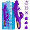 InToYou Siter 2.0 Flipping Tongue Vibrator with Multifunction Caps & 3 Motors Purple