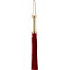 Devil Sticks Flogger with Metallic Leather Handle & Suede Leather Tails 46cm Red
