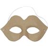 Décopatch AC376Opack - Un Paquet de 4 supports en papier brun mâché 5x16x9,5 cm, Masque charme (pour adulte)