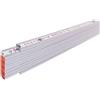 Stabila Type 1707 - Metro metrico in legno, 2 m, colore: Bianco