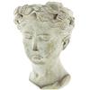 Distinctive Designs Fioriera in cemento a testa femminile in stile greco/romano (stile 1)