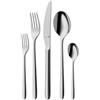 WMF - 1261916340 - Flame, Set di posate da 30 pz., per 6 persone, in Cromargan protect®: acciaio inox 18/10 lucido estremamente resistente ai graffi, coltelli con lama tranciata forgiata