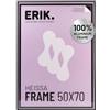 Grupo Erik: Cornice 50 x 70 cm Nera - Cornice Alluminio Quadro 50x70, Cornice da parete leggera, Cornice per puzzle 50x70 - Packaging protetto durante il trasporto