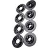 Riloer Clip per tappetini auto, 4 pezzi tappetino auto, Con fibbia antiscivolo in plastica, Nero