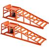 VEVOR Rampe Idrauliche per Auto, 2 Pezzi, Altezza di Sollevamento 27 a 36 cm, Rampe di Servizio Auto Portatili per Manutenzione Garage, Cambio Olio e Riparazione Camion, Carico 1 T per Rampa