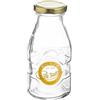 Kilner - Bottiglia per latte con tappo a vite, Vetro, Rame nero., 1/3 Pint (189 ml)