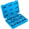 Högert Technik Set di 8 fascette stringitubo, 8 - 13 mm, in nylon con valigetta per il trasporto, protezione contro perdite di liquidi