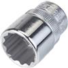 Hazet 880Az-5/8 Inserto per Chiave a Bussola a Doppio Esagono, Argento, Attacco Quadro, Cavo, 10 mm 3/8 di Pollice