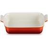 Le Creuset Pirofila rettangolare Tradition in gres vetrificato, 32 cm, 4 L, Rosso (Ciliegia), 71102320600001