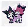 Bandai Pinoko MY MELODY & KUROMI Sanrio Mascotte Portachiavi in Gomma Charm Japan Ba...