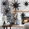 Saituo Home 5 Pezzi Stelle di Natale Decorazioni Natalizie, Flessibile Addobbi Natalizi daAppendere al Soffitto, Ecologico Decorazioni Finestre Natale, Natales Stelle di Carta da Appendere (Nero)