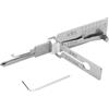 Leseogye Kw5 - Strumento di scasso e decoder per serratura 2 in 1, decoder di chiavi Iron Master, strumento professionale per fabbro, lettore di chiavi auto, kit di scasso automatico in acciaio inossidabile