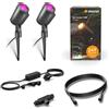 Steinel Faretto Garden C 24V Kit di illuminazione da giardino, incl. 2 faretti da giardino con picchetto e accessori, RGBWW, 16 milioni di colori, controllo tramite app, IP65