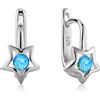 butterfly Orecchini Da Bambina In Argento Sterling Con Design Di Stella Blu