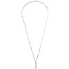 Breil, Collezione Urbancore, Collana Uomo in Acciaio con Pendente Rettangolare in Acciaio Lucido e Intaglio Esagonale, Chiusura a Moschettone, Lunghezza Regolabile 47-52 cm, Idea Regalo Uomo