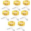 Umiwe Luci LED Ricaricabili - Filo di Rame con Alimentazione USB per Decorazioni DIY, Camera da Letto, Matrimonio e Natale(Caldo, 8Pack)