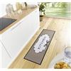 Hanse Home Cook & Clean - Tappeto da cucina con nuvole, antiscivolo, facile da pulire, per cucina, corridoio, ingresso, sala da pranzo, 50 x 150 cm