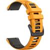 NotoCity Cinturino per Garmin Forerunner 55/245/165, 20mm Cinturino per Vivoactive 5/3/6, Venu SQ/2 Plus, Sportivo in Silicone per Garmin Vivomove 3/HR/Luxe/Style(Citrus/Grigio Grafite)