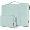 DOMISO Custodia PC 16 pollici,Custodia Computer Portatile Porta Cover PC 16 pollici,Borsa Custodia per Lenovo Thinkbook HP Dell Acer ASUS Samsung Notebook,Laptop Case Sleeve,Kit Accessori,Menta verde