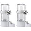 pawpoem 2 PCS Distributore Acqua Uccelli E Mangiatoia per Uccelli Automatica, Dispenser Acqua Cibo per Uccelli Con Fissaggio Gabbia, Uccelli Alimentatore Automatico per Pappagalli e Piccioni