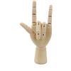 Yefun Mano Modello in Legno, Yefun Destra/Sinistra Flessibile Mano in Legno Manichino Snodato per Artista Disegno Belle Arti(sinistra,7 inch)