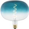 Suprema, Lampadina LED Decorativa Vintage Apple, Filamento Spirale, Dimmerabile, Luce Calda, Attacco E27 (Blu)