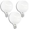 JANDEI - Pacco da 3 x Lampadine LED Globo, G95 E27, 18W (Equivalente a 140W) 1800 Lumen, Luce Bianca Freddo 6000K, CRI＞80, Angolo del Fascio di 270 Gradi, Non Dimmerabili, Ufficio, Casa, Cucina.