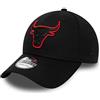 New Era Chicago Bulls Black Base 39thirty - Berretto Elasticizzato