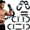 Harkta Allenatore toracico per uomini,Twister ArmTrainer (40BL-110BL/18KG-50KG)6 gradini Regolazione Attrezzo per Allenatore per gli avambracci,Apparato Muscolare Allenatore,Attrezzi per la Fitness Domestica