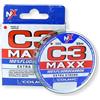 Colmic C3 MAXX - Fluorocarbon 100% Extra Strong 50m - Invisibile in Acqua, Alta Resistenza all'Abrasione, Ottima Tenuta al Nodo - Made in Japan - Bobina Compatta (⌀ 0,128)