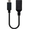 Eden pulse Cavo USB - Cavo USB 3.1 gen1 tipo C a tipo A, 3A, 15 cm, otg, colore nero, ideale per trasferimenti veloci ed efficienti.