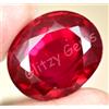 30.80 CT Naturale Sangue Rosso Mozambico Rubino Ovale Certificato Perfetto Gemma