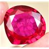 Naturale Perfetto Rosa-Rosso Rubino 60.75 KT Pera Certificato Mogok Loose Gemma