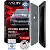Ivality Porta targa Magnetico Senza Cornice per 1 Targa, Supporto Magnetico Invisibile per Auto, Portatarga Intercambiabile Austria, Omologato Stradale, Testato TÜV fino a 350 km/h