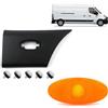 ROBUST CAR PARTS Robusta striscia di modanatura laterale per auto e lampada di posizione laterale per Renault Master Mk3 Opel Vauxhall Movano B 261B00001R 2618000Q0A 4419475 93197564 dal 2010 in poi