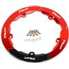 CCYYMOWOK Moto Accessori per TMAX530 SX DX 2017 2018 2019 TMAX 530 560 TECH MAX TMAX560 2020 2021 2022 2023 2024 2025 Copertura decorativa del cinghia di trasmissione del ruota posteriore in Alluminio (Rosso)