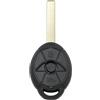 onetop1 Custodia portachiavi per auto a 2 bottoni per BMW Mini per MINI Cooper S R50 R53 Uncut Blade 2005 2006 2007