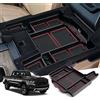 GAFAT Compatibile con Nuovo Dodge RAM 1500 2019-2024 2025 Contenitore Console Centrale, RAM 1500 2023 Organizer per bracciolo Centrale, Vano Portaoggetti, RAM 1500 Accessori (Rosso)