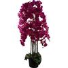 Botanik Piante di orchidee artificiali realistiche, completamente in vaso