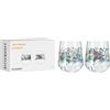 RITZENHOFF 3701004 - Set di 2 bicchieri da gin, 700 ml, motivo: fauna, uccello e farfalla, made in Germany