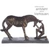 Casablanca modernes Design Casablanca - Scultura decorativa in poliresina, 32 x 19 cm, colore: bronzo