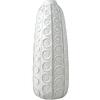 Mikasa Vaso in ceramica strutturato a punto impresso bianco, 6,1x6,1x15,35 pollici