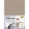 folia 6498 - Carta ombreggiata SHADES OF GREY, DIN A4, blocco di carta da disegno da 130 g/m², 100 fogli in 6 colori, per crafting, decorazione e abbellimento