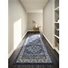 Villeroy & Boch Jehanne - Tappeto a pelo corto, classico, per soggiorno, camera da letto, sala da pranzo, corridoio, cucina, 80 x 240 cm, colore: blu crema