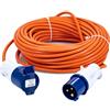 Status Prolunga da 25 m, 16 A/230 V, cavo arancione da 1,5 mm, IP44 resistente alle intemperie, ideale per campeggio, roulotte, camper e cantieri (25M16A1.51PK4)